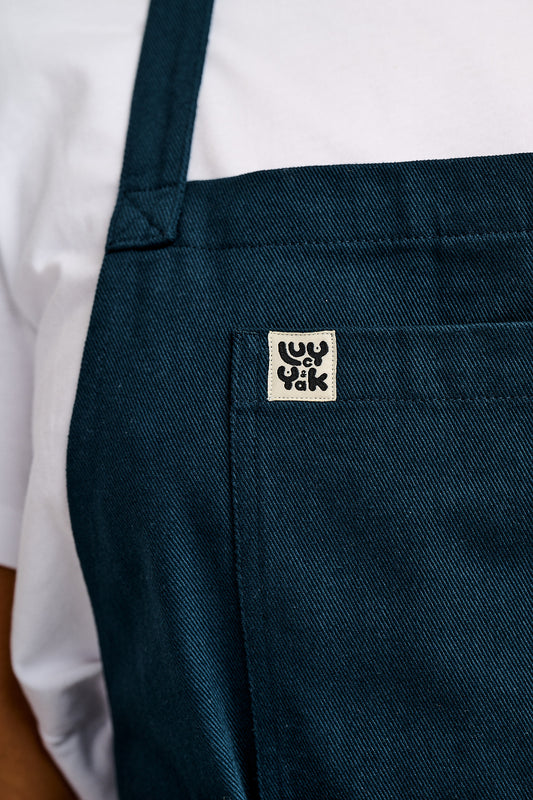 Ada - Midweight Cotton Apron in Navy