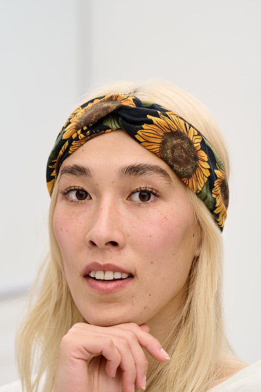 Lucy & Yak Headbands Hallie Headband: ZERO WASTE - Sunflower