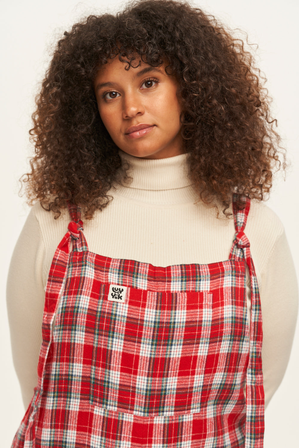 Original - Brushed Cotton Dungarees in Scarlet Tartan Print