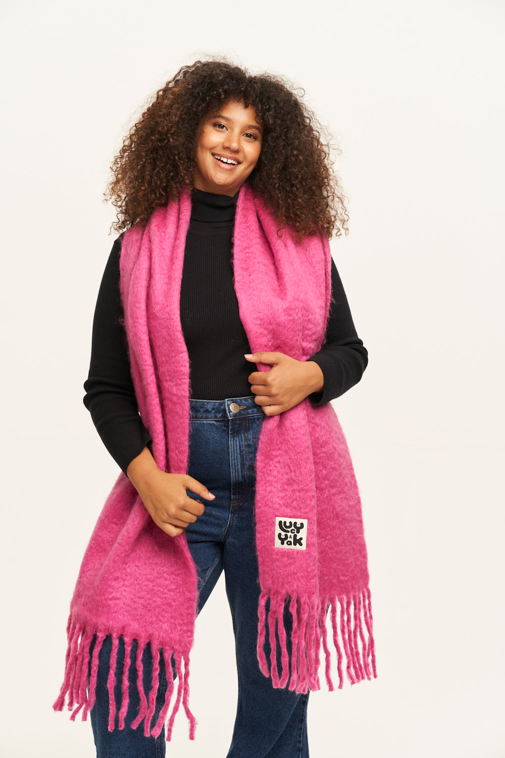 Rowan - Super Soft Scarf in Power Pink