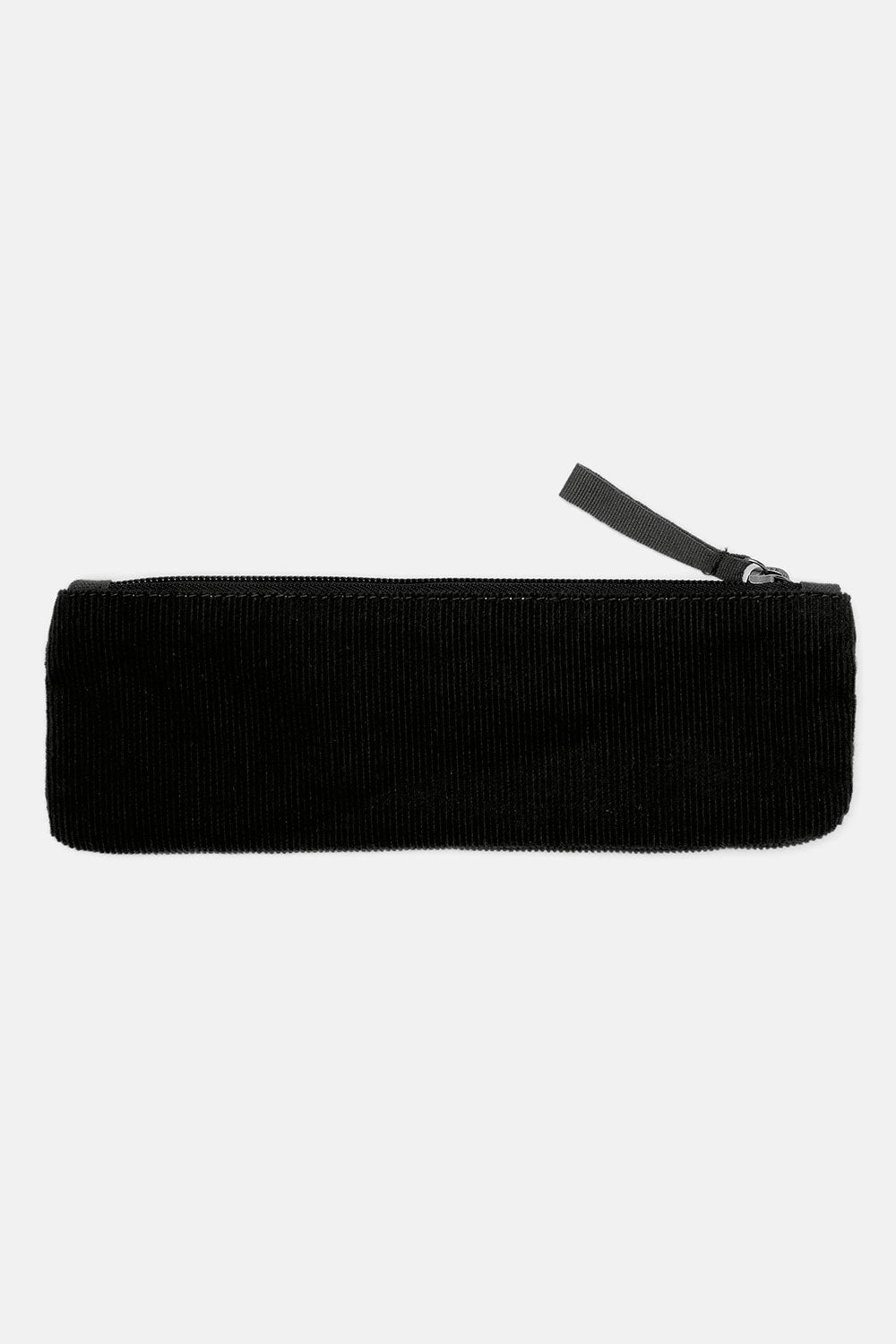 Pierra - Pencil Case Corduroy Pouch in Black