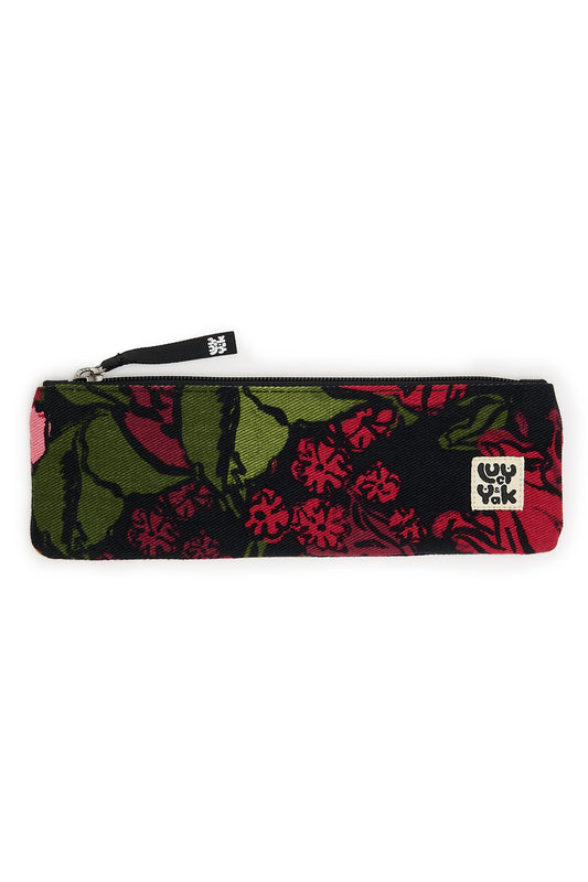 Pierra - Twill Pencil Case Pouch in Maria Print