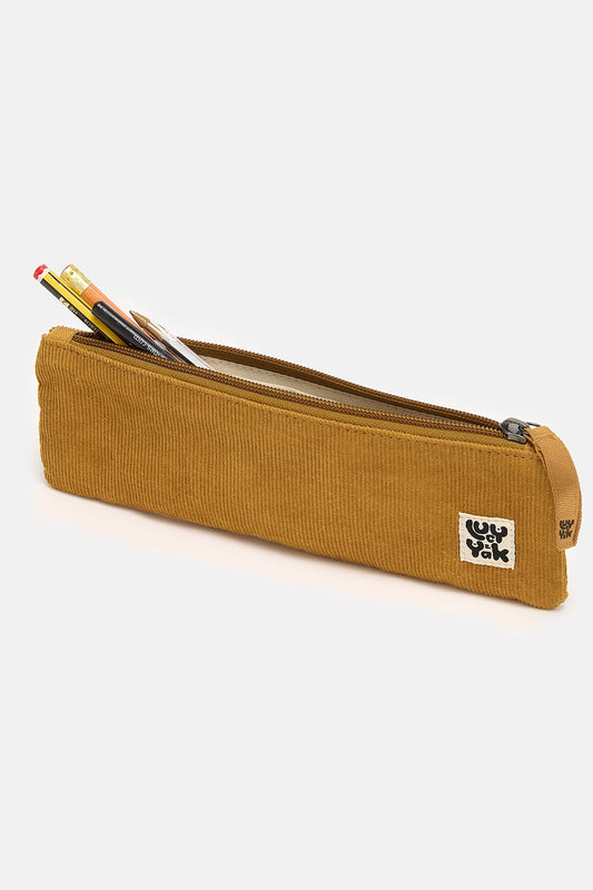 Pierra - Pencil Case Corduroy Pouch in Mustard