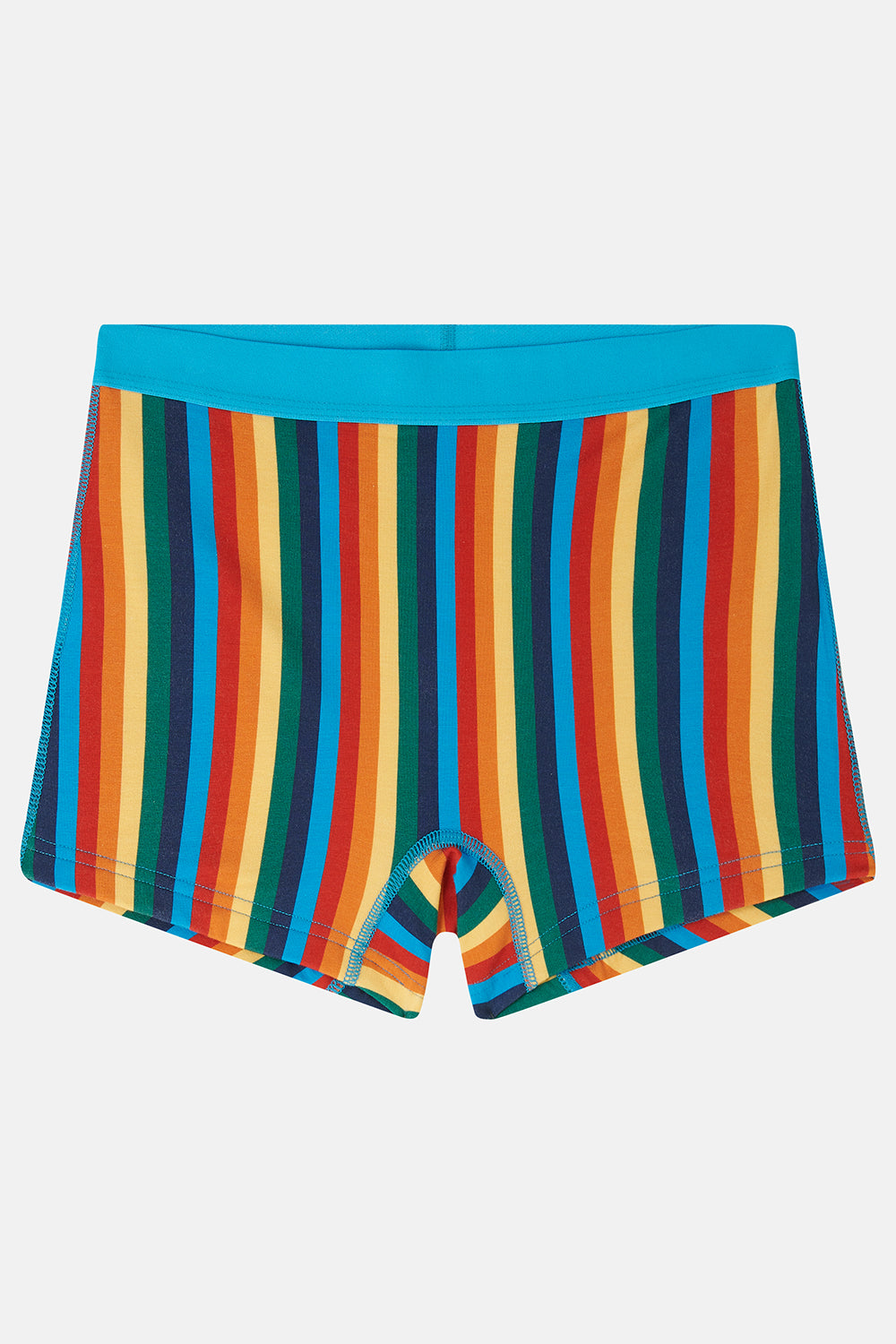 Joey - Cotton & Bamboo Boxer Shorts in Rainbow Stripe