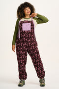 Baloo - Borg Fleece Dungarees in Purple & Pink Viola Print