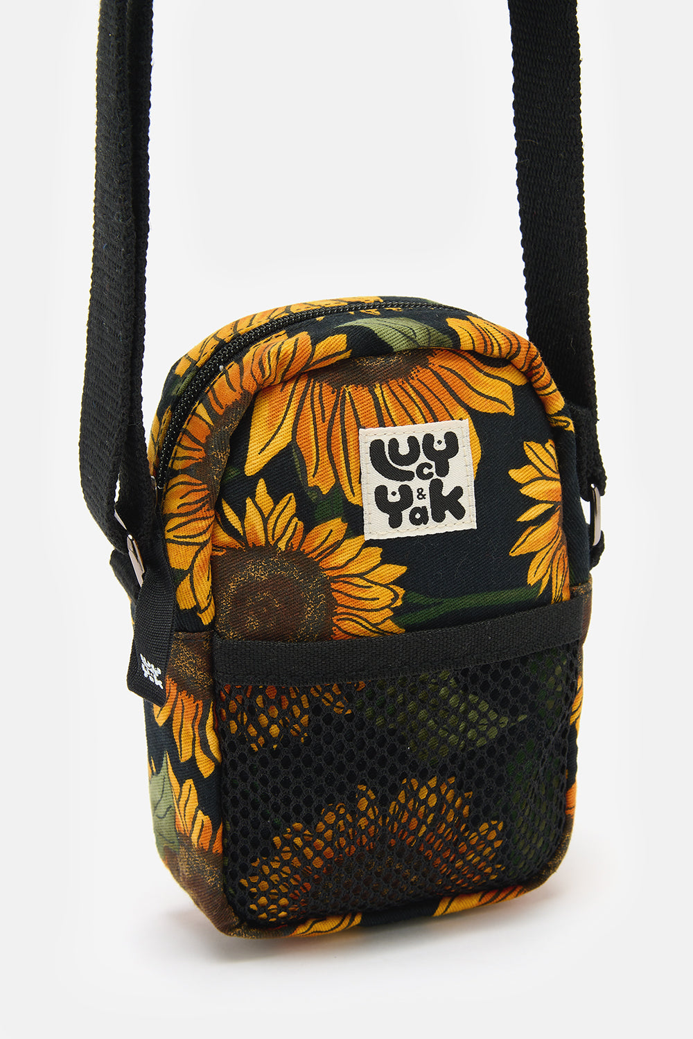 Brady - Crossbody Twill Bag in Sunflower Print