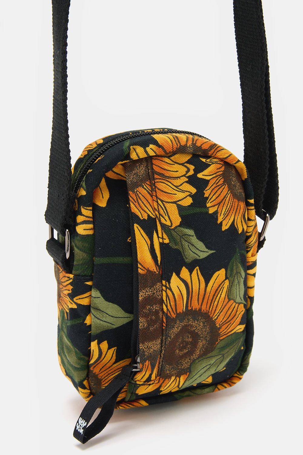 Brady - Crossbody Twill Bag in Sunflower Print