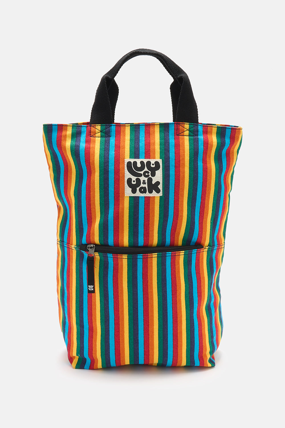 Dylan - Cotton Backpack in Rainbow Print