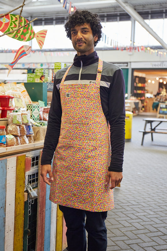 Ada - Cotton Apron in Starlight Print