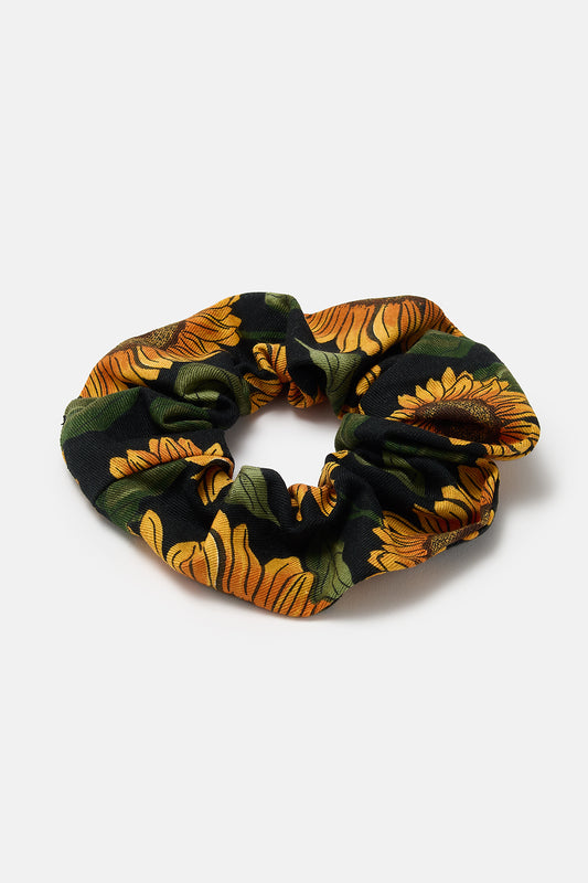 Mimmi - Oversized Scrunchie in Sunflower Print