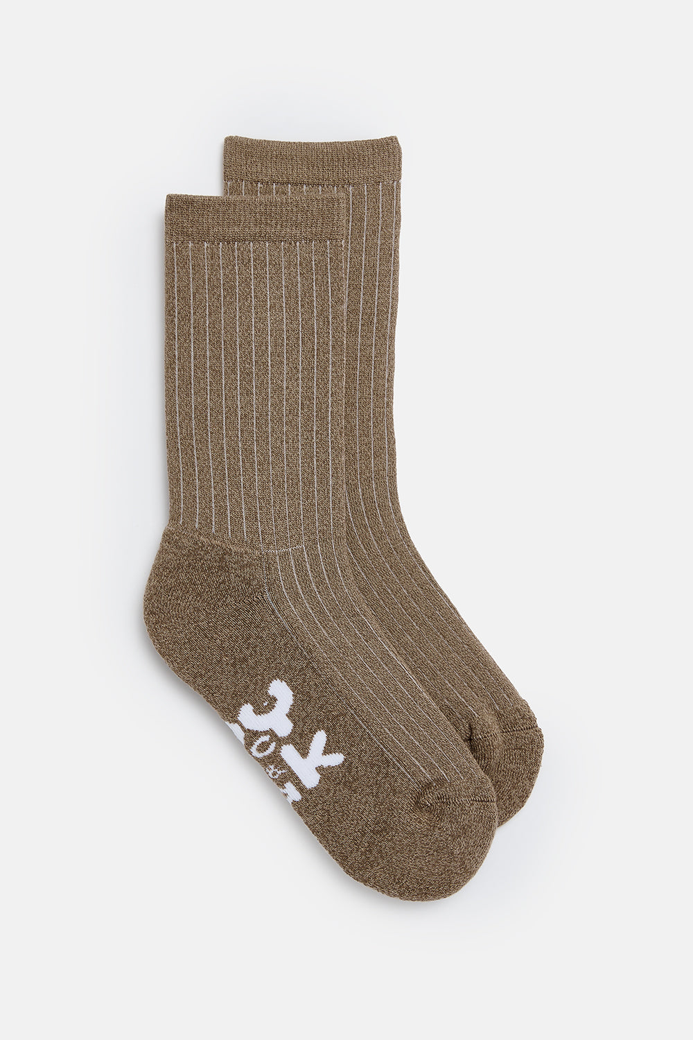 Sienna - Thick Cotton socks in Brown Marl