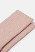 Sienna - Thick Cotton socks in Pink Marl