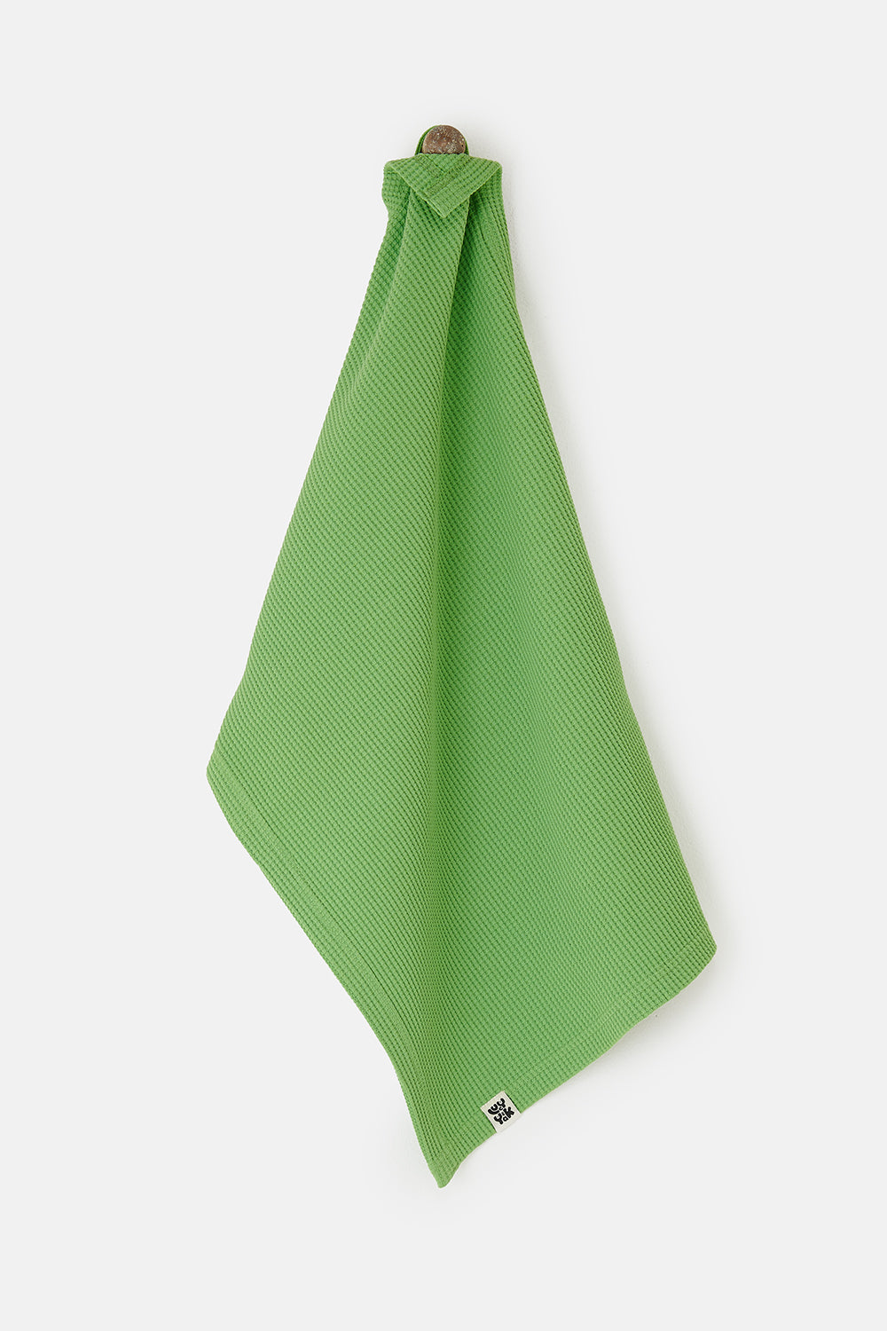 Matias - Tea Towel in Pickle Green Waffle Cotton