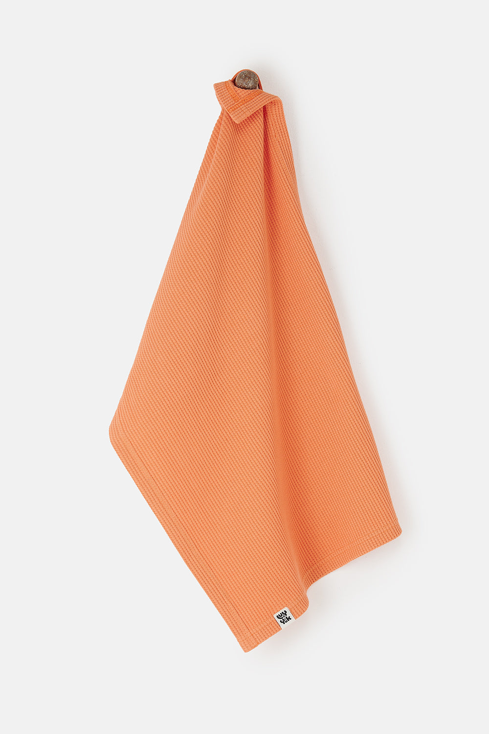 Matias - Tea Towel in Sunset Orange Waffle Cotton