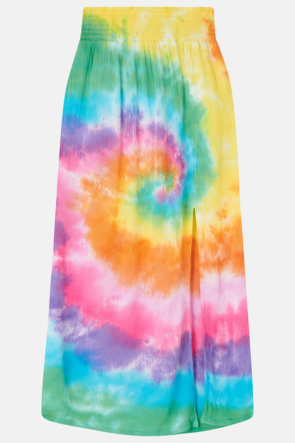 Poppy - Tencel Elasticated Waist Skirt in Tyler Tie Dye Print