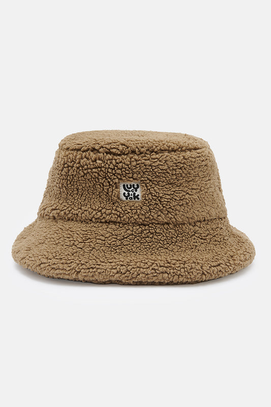 Travis - Borg Fleece Bucket Hat in Cocoa