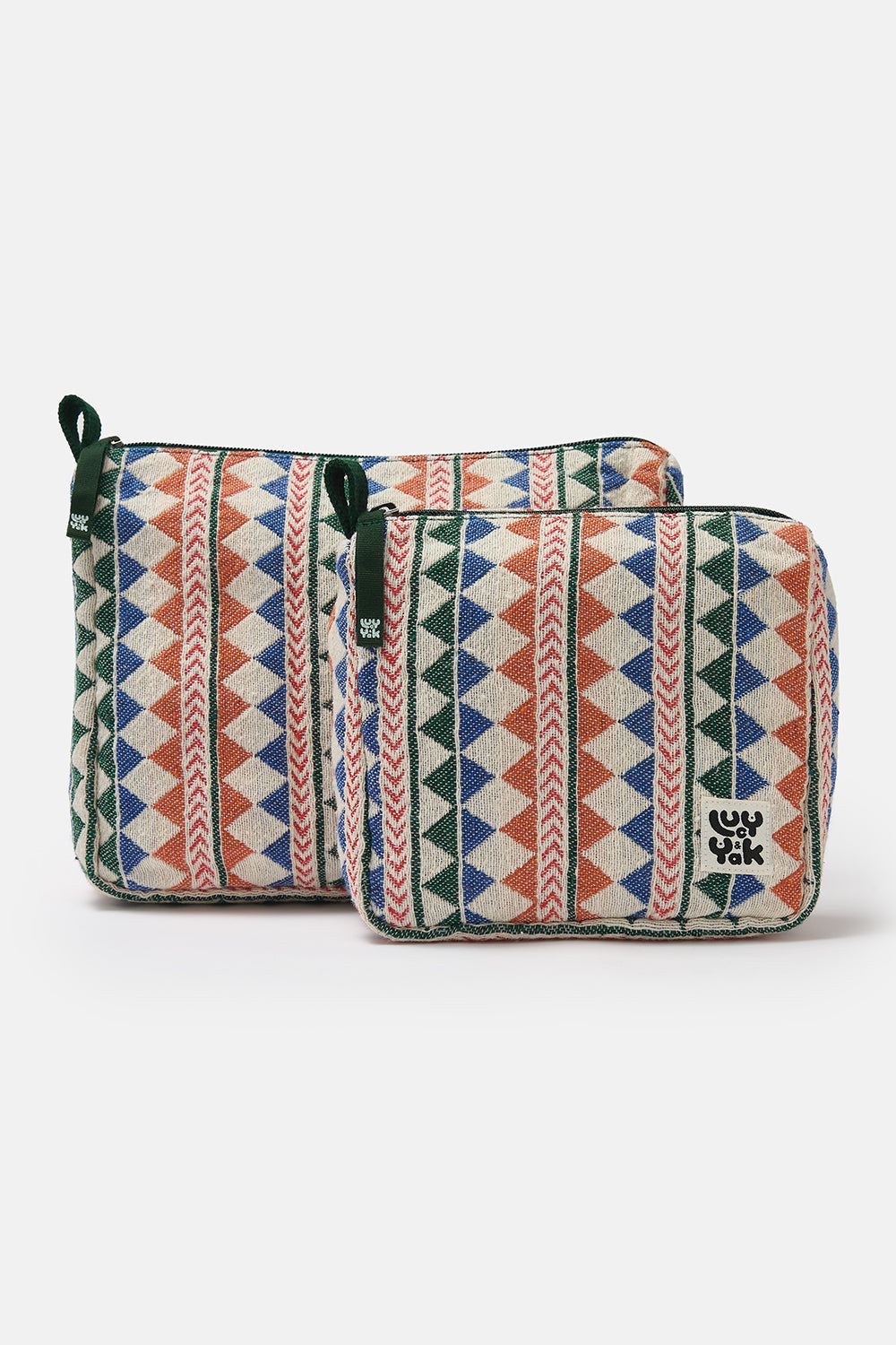 Malina - Washbag in Multi Triangles Print