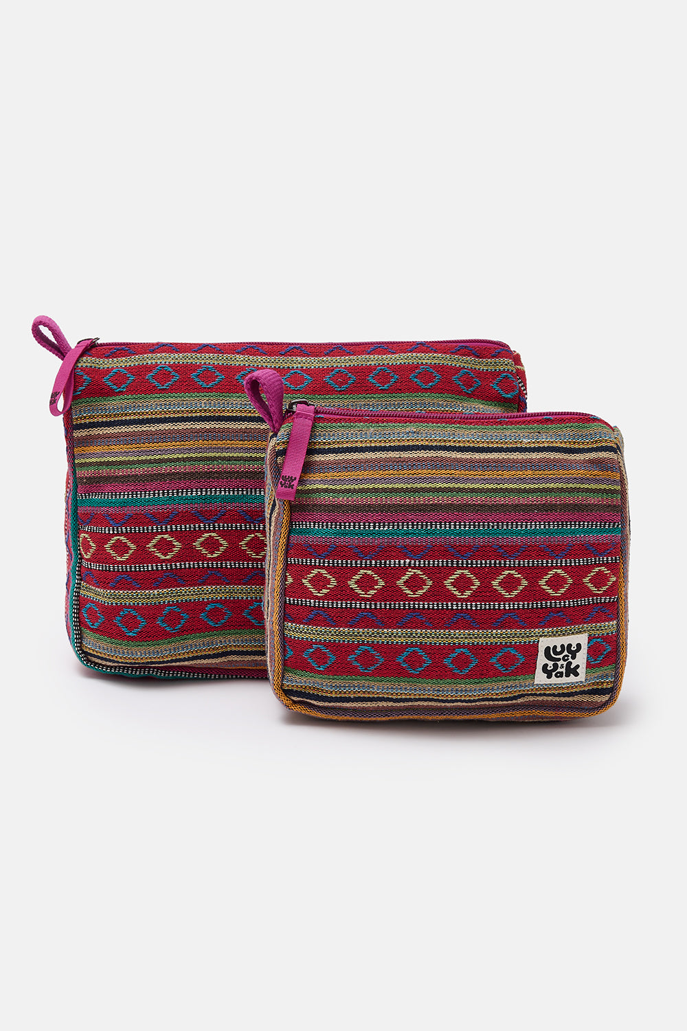 Malina - Washbag in Stripe Jacquard Print