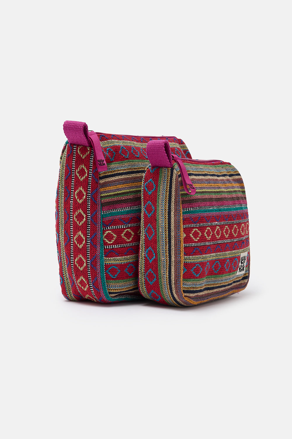 Malina - Washbag in Stripe Jacquard Print