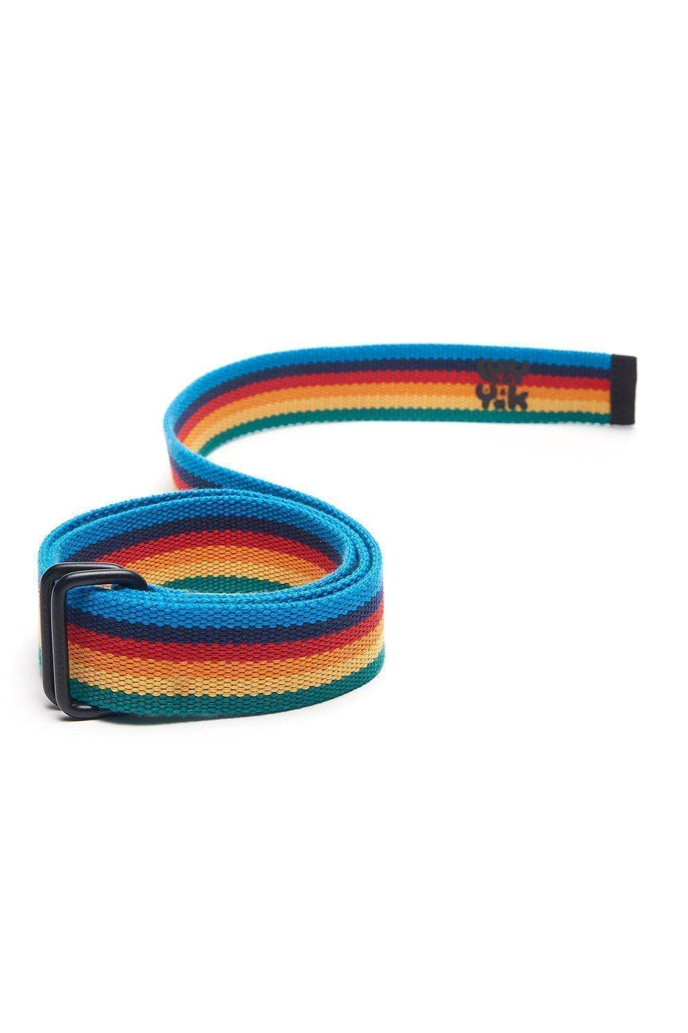 Lucy & Yak Belt Flynn Belt: ORGANIC WEBBING - Rainbow Stripe - New SKU for SS22