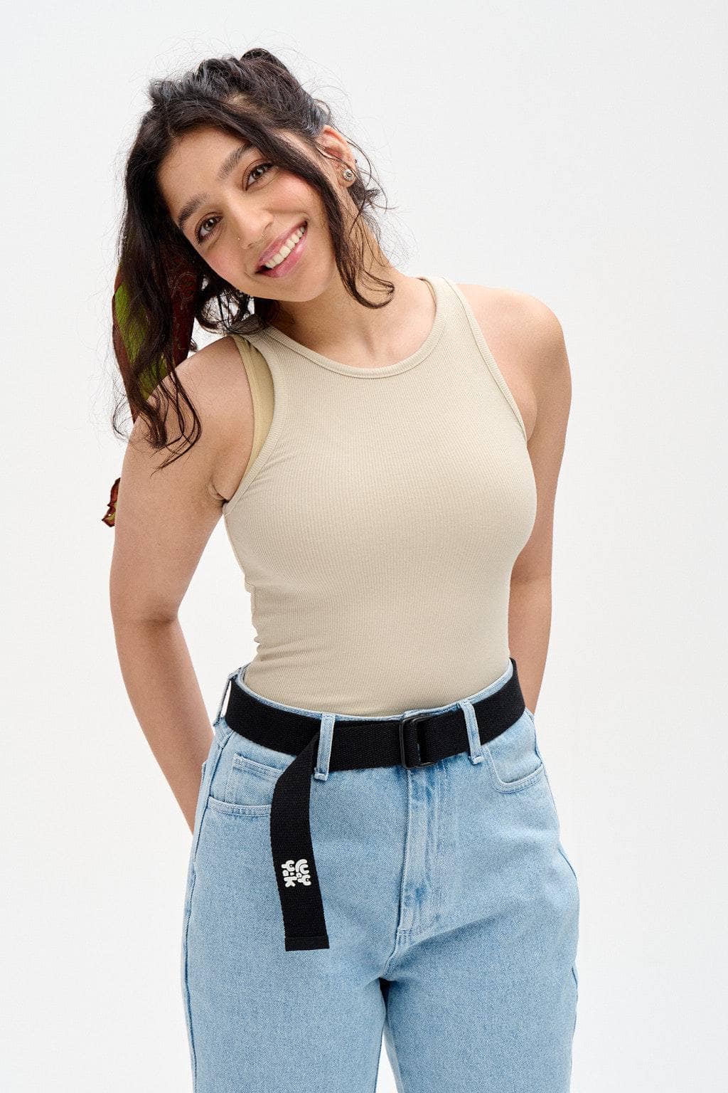 Lucy & Yak Belt Flynn Belt: ORGANIC WEBBING - Black